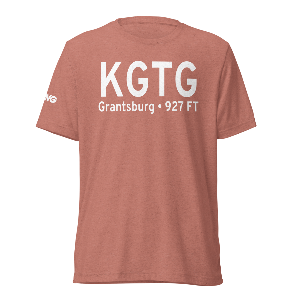 Grantsburg Municipal Airport (KGTG) ICAO Tri-blend T-Shirt 