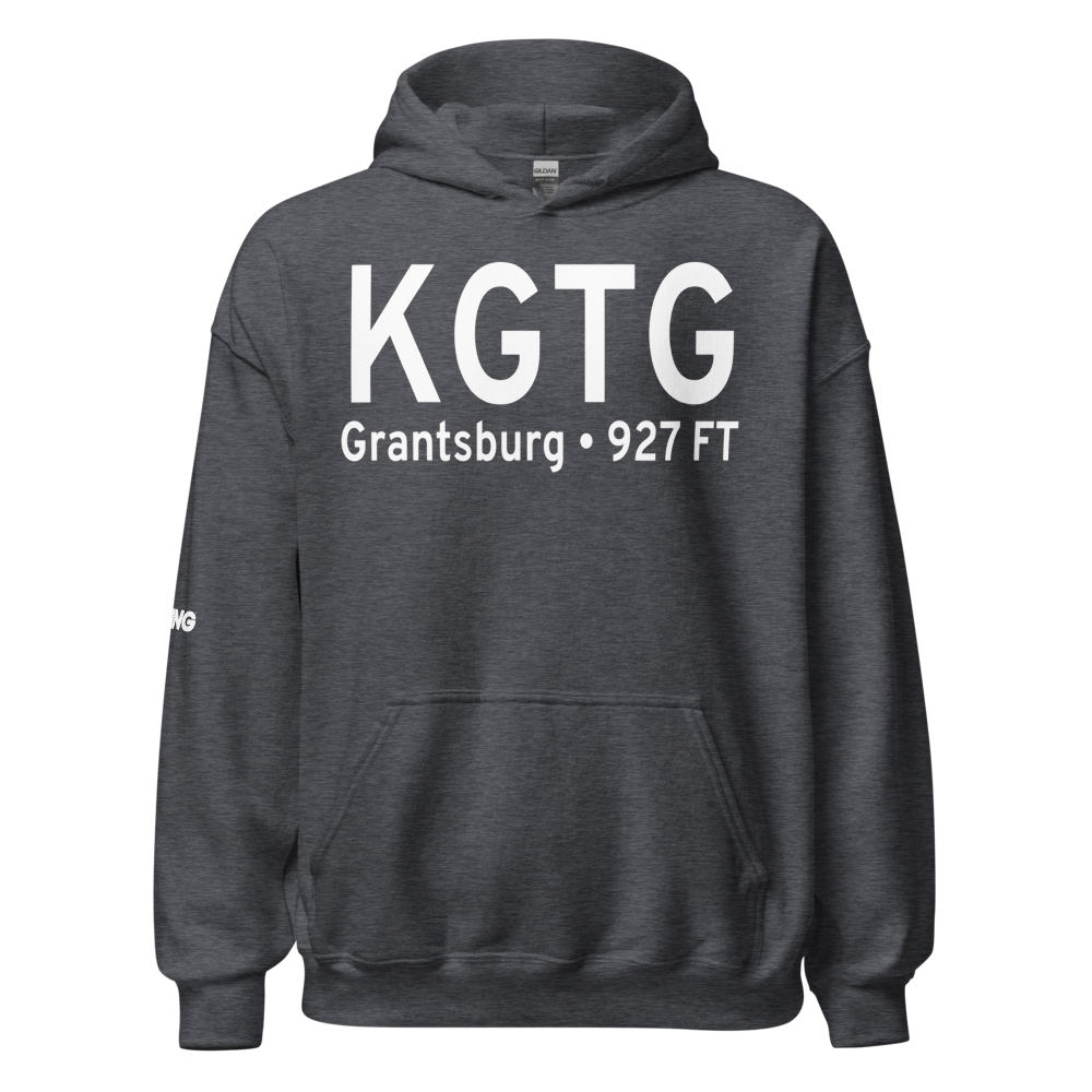 Grantsburg Municipal Airport (KGTG) ICAO Hoodie Sweatshirt 