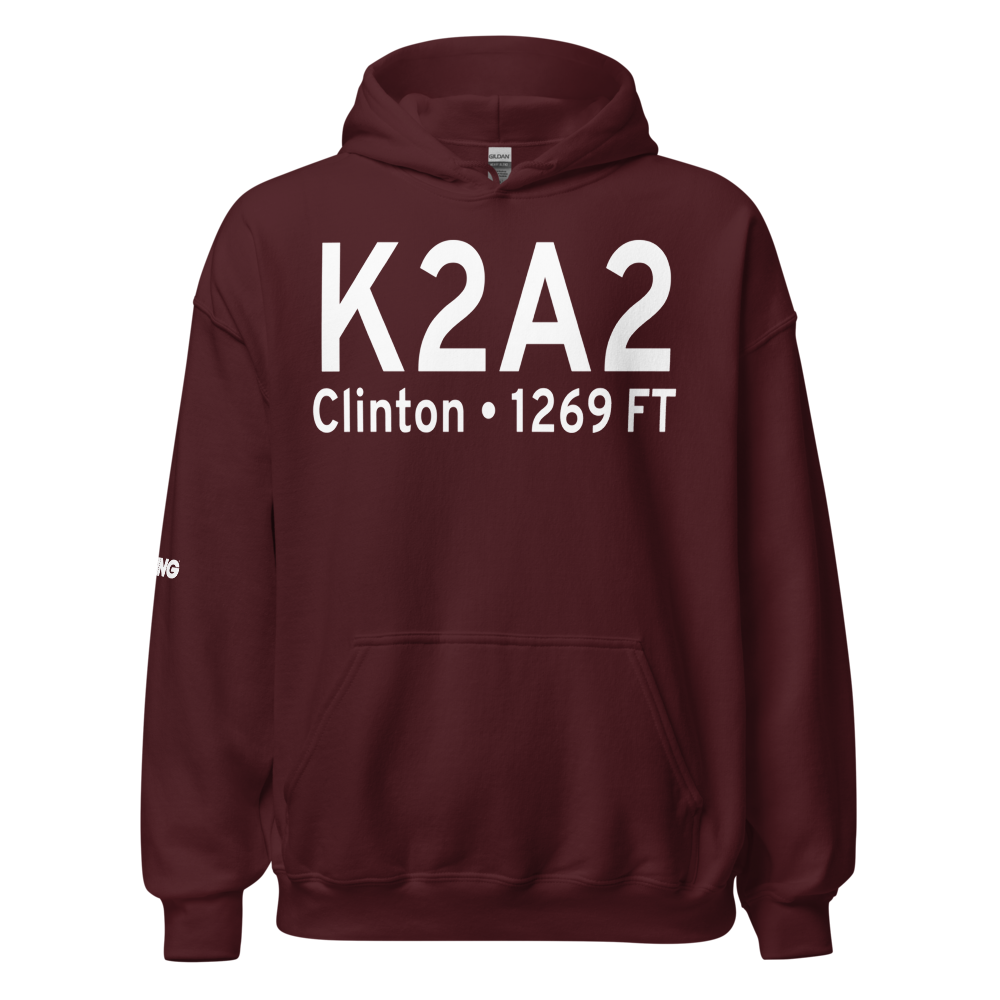 Holley Mountain Airpark (K2A2) ICAO Hoodie Sweatshirt 