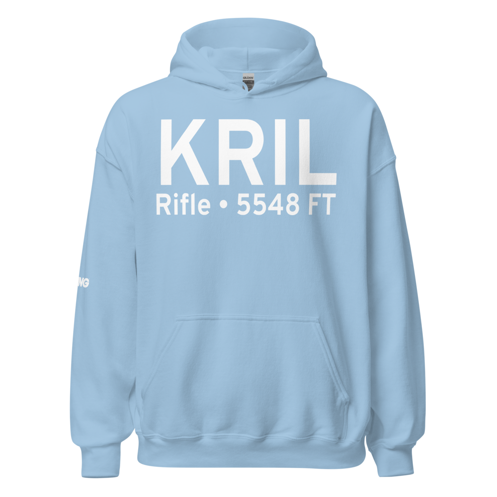 Garfield County Regional Airport (KRIL) ICAO Hoodie Sweatshirt 
