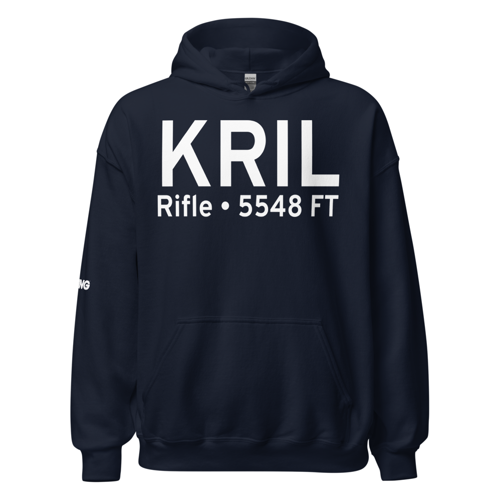 Garfield County Regional Airport (KRIL) ICAO Hoodie Sweatshirt 