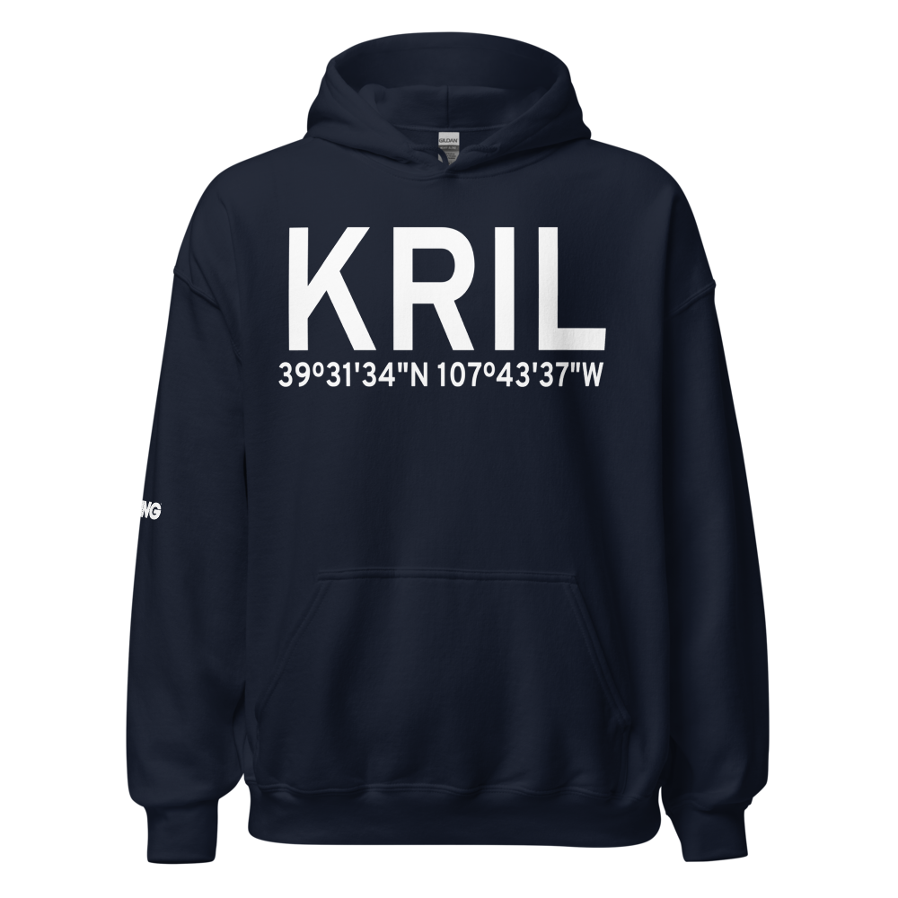 Garfield County Regional Airport (KRIL) ICAO Hoodie Sweatshirt 