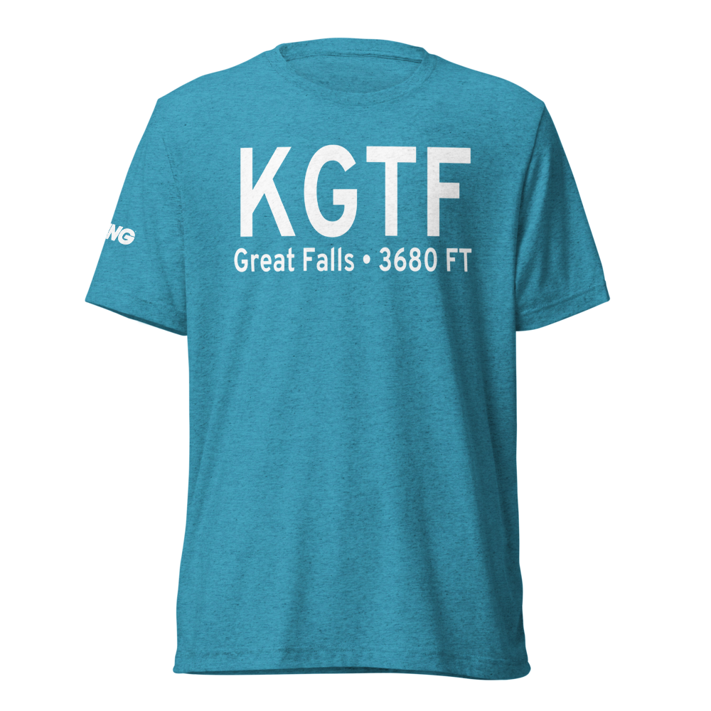 Great Falls International Airport (KGTF) ICAO Tri-blend T-Shirt 