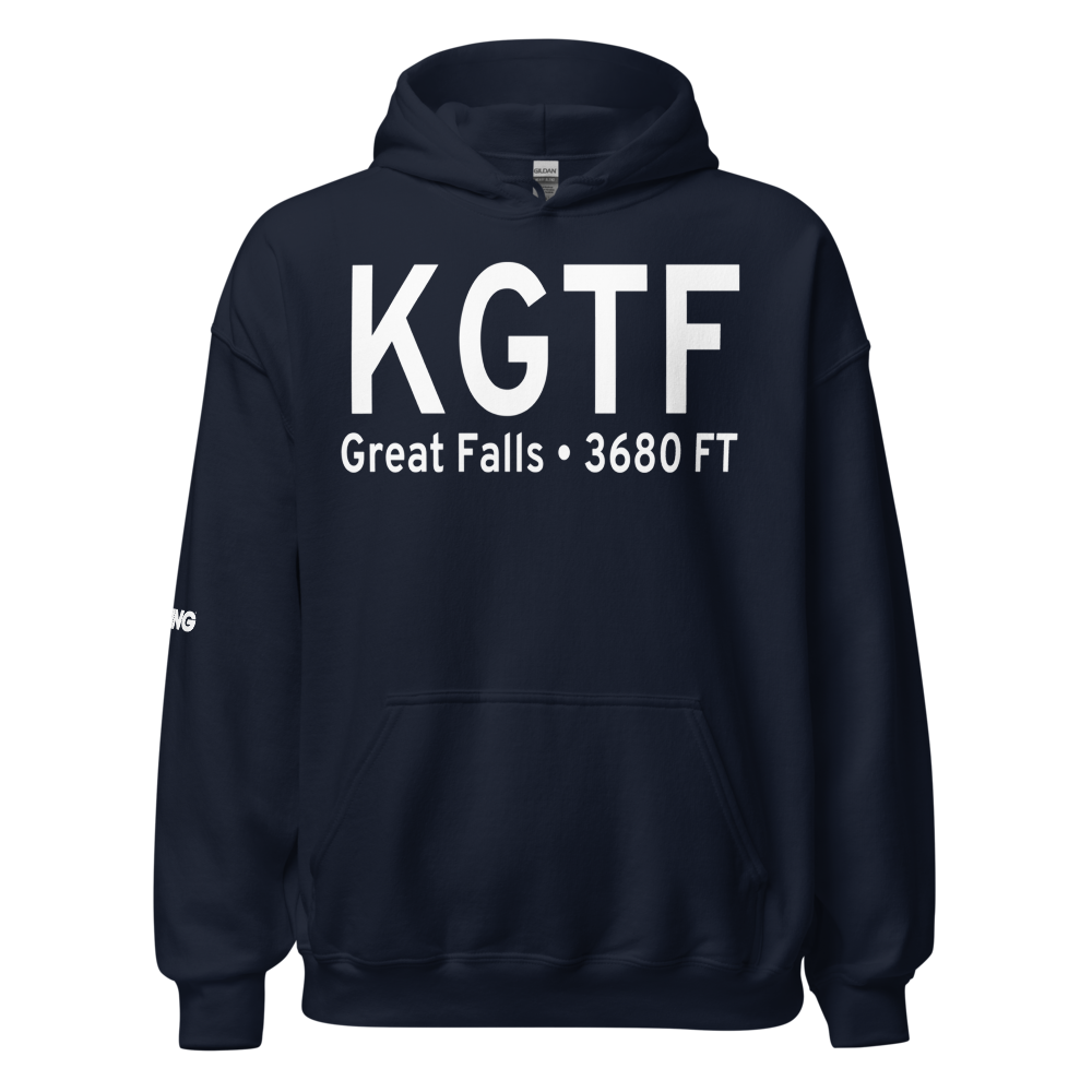 Great Falls International Airport (KGTF) ICAO Hoodie Sweatshirt 