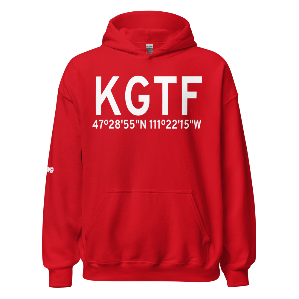 Great Falls International Airport (KGTF) ICAO Hoodie Sweatshirt 
