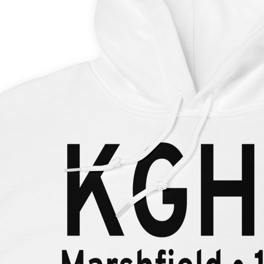 Marshfield Municipal George Harlow Field (KGHG) ICAO Hoodie Sweatshirt 