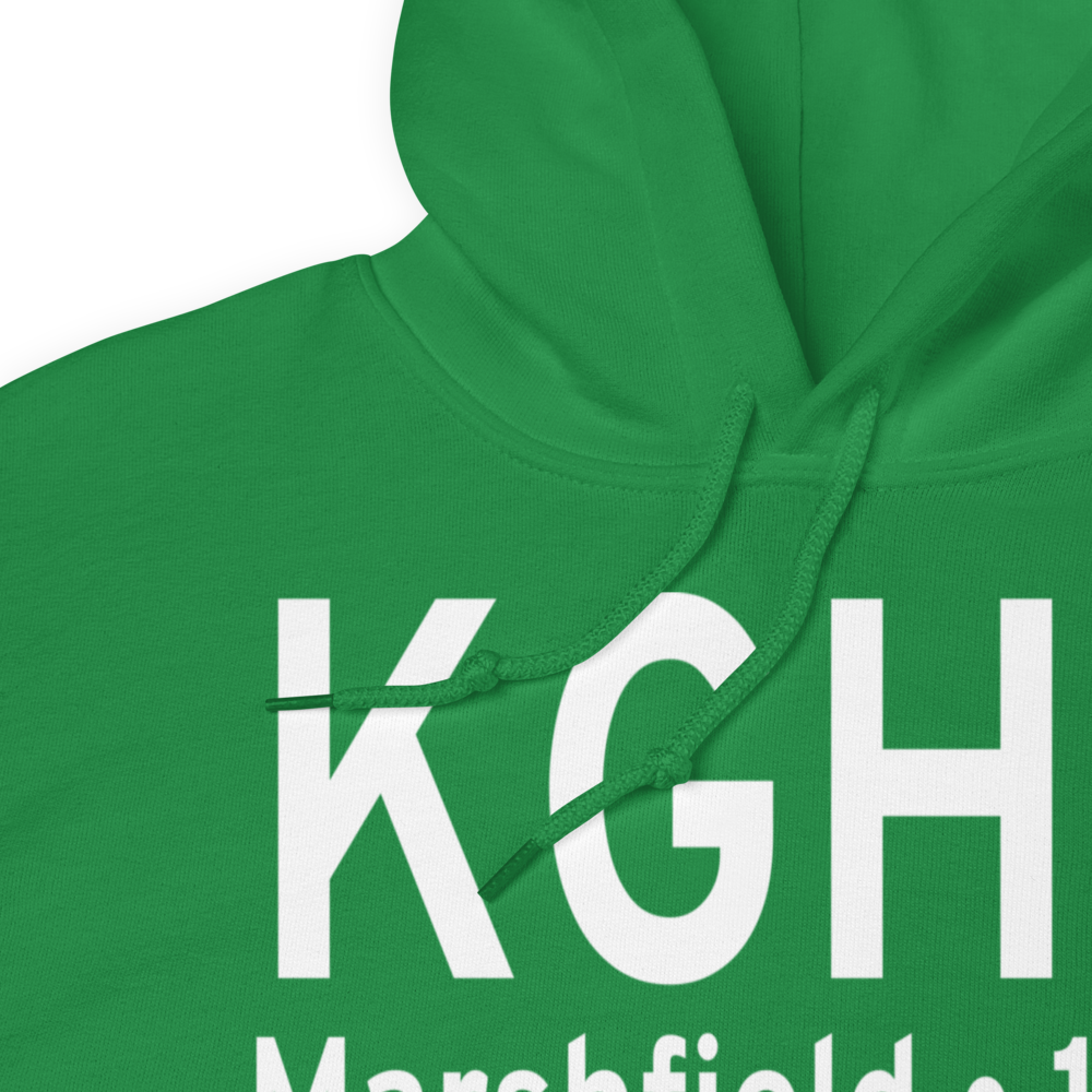 Marshfield Municipal George Harlow Field (KGHG) ICAO Hoodie Sweatshirt 