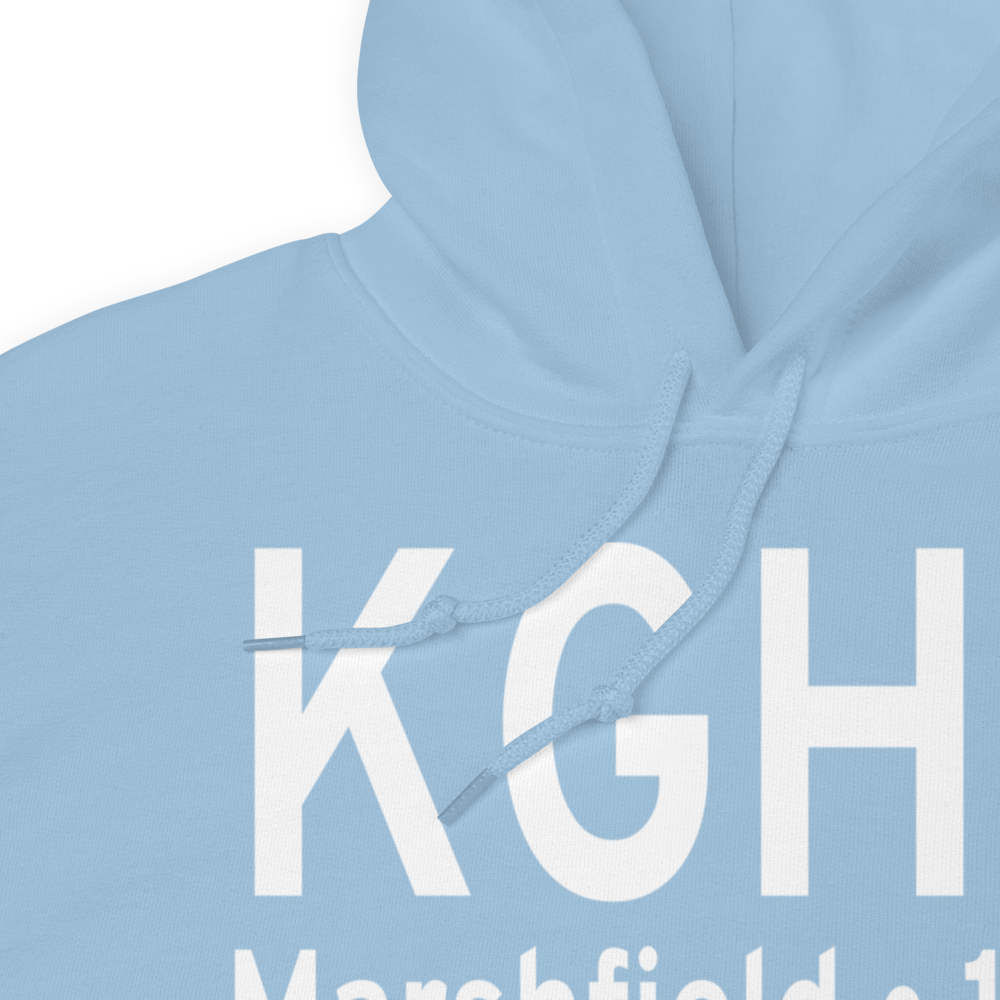 Marshfield Municipal George Harlow Field (KGHG) ICAO Hoodie Sweatshirt 