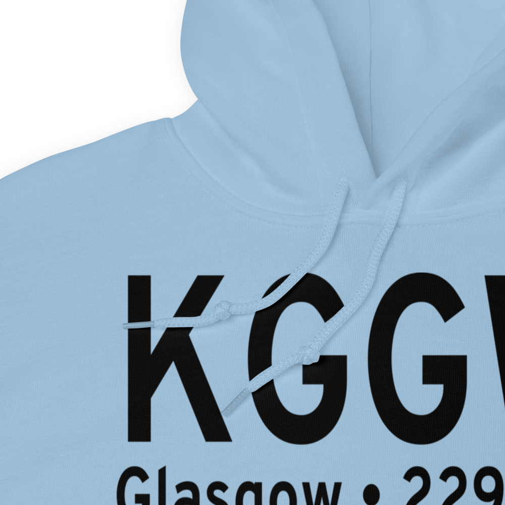Wokal Field/Glasgow-Valley County Airport (KGGW) ICAO Hoodie Sweatshirt 