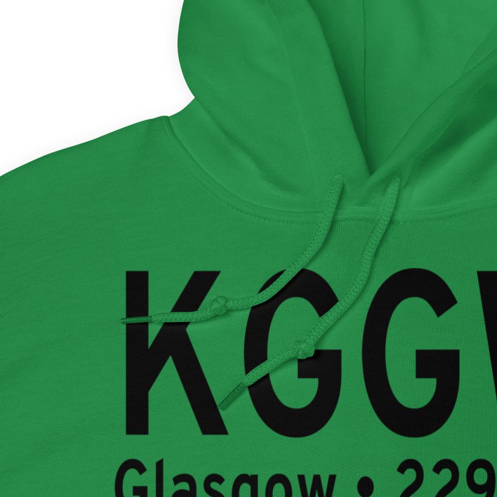 Wokal Field/Glasgow-Valley County Airport (KGGW) ICAO Hoodie Sweatshirt 