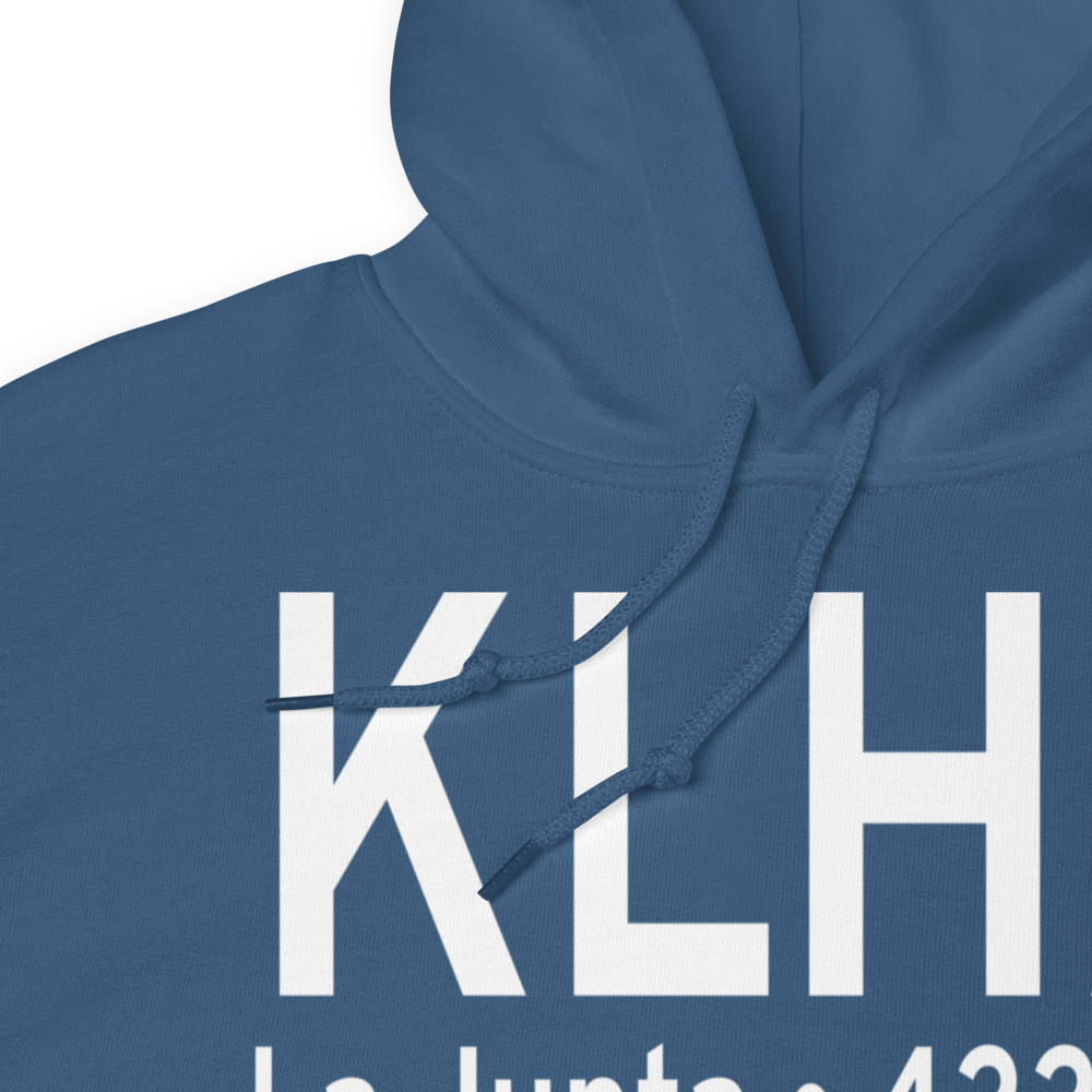 La Junta Municipal Airport (KLHX) ICAO Hoodie Sweatshirt 