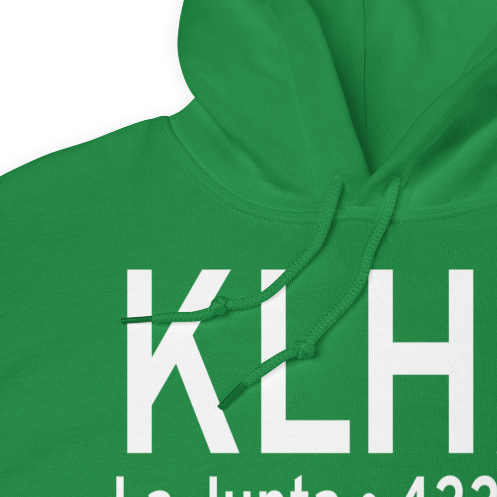 La Junta Municipal Airport (KLHX) ICAO Hoodie Sweatshirt 