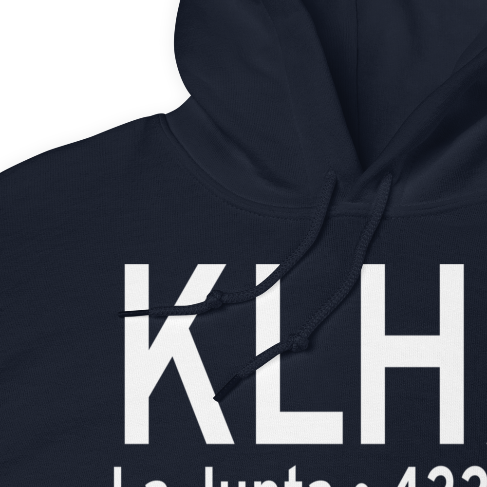 La Junta Municipal Airport (KLHX) ICAO Hoodie Sweatshirt 