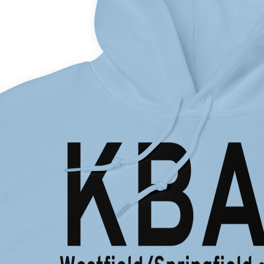 Westfield-Barnes Regional Airport (KBAF) ICAO Hoodie Sweatshirt 