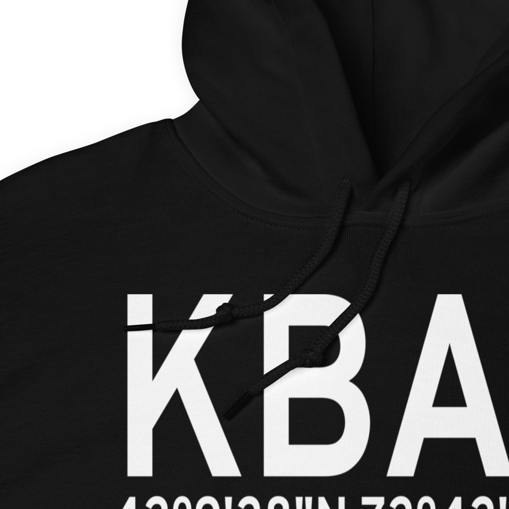Westfield-Barnes Regional Airport (KBAF) ICAO Hoodie Sweatshirt 