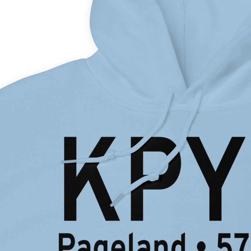 Pageland Airport (KPYG) ICAO Hoodie Sweatshirt 