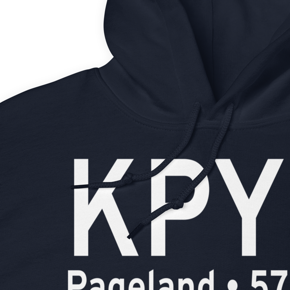 Pageland Airport (KPYG) ICAO Hoodie Sweatshirt 