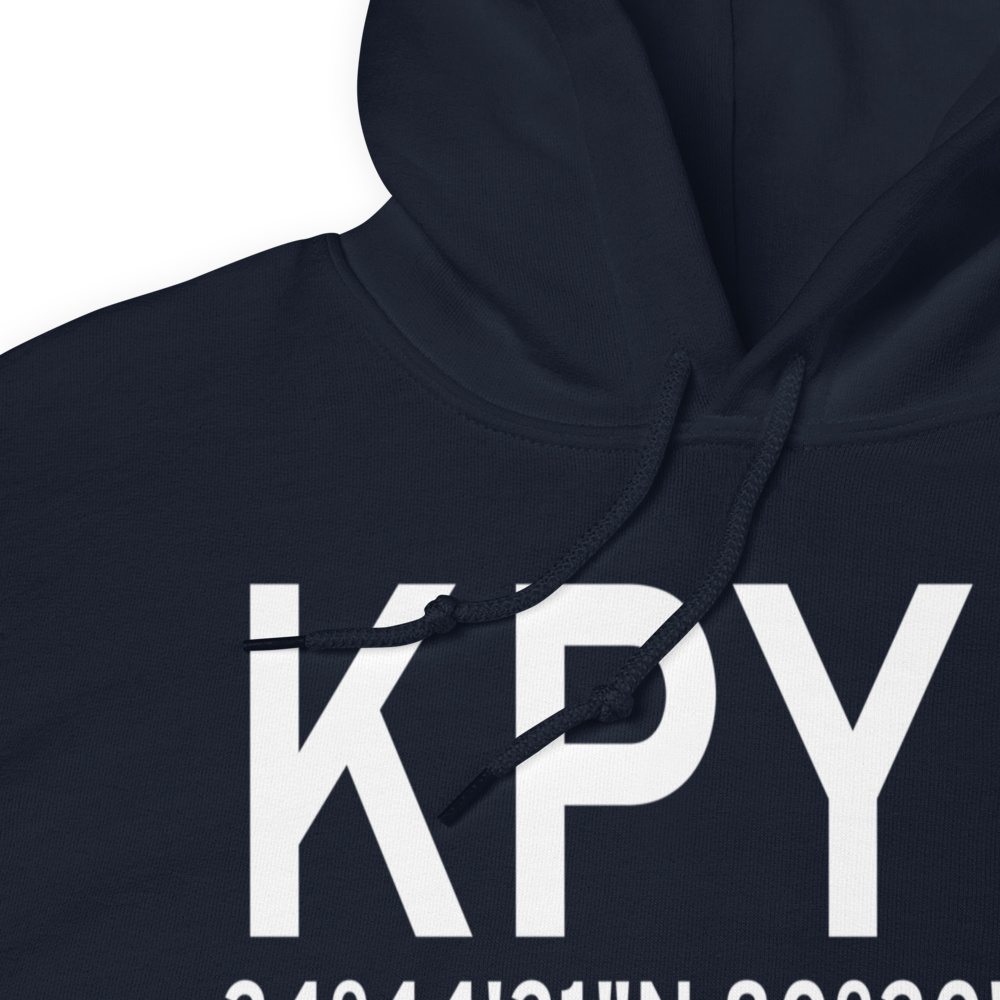 Pageland Airport (KPYG) ICAO Hoodie Sweatshirt 
