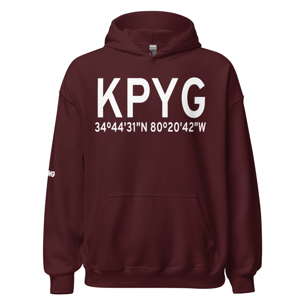 Pageland Airport (KPYG) ICAO Hoodie Sweatshirt 