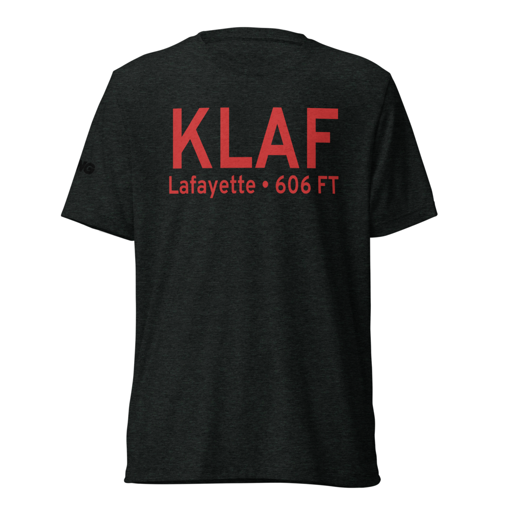 Purdue University Airport (KLAF) ICAO Tri-blend T-Shirt 