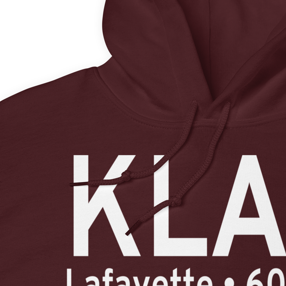 Purdue University Airport (KLAF) ICAO Hoodie Sweatshirt 
