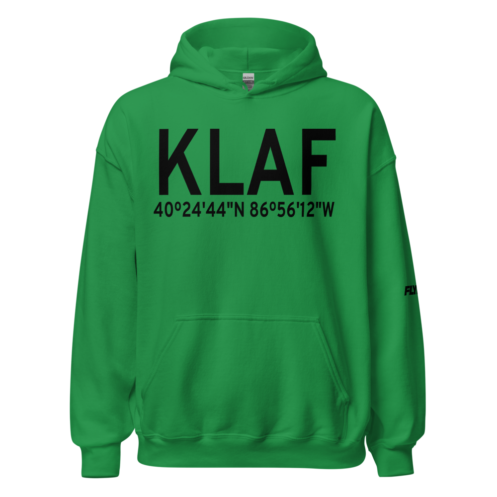 Purdue University Airport (KLAF) ICAO Hoodie Sweatshirt 