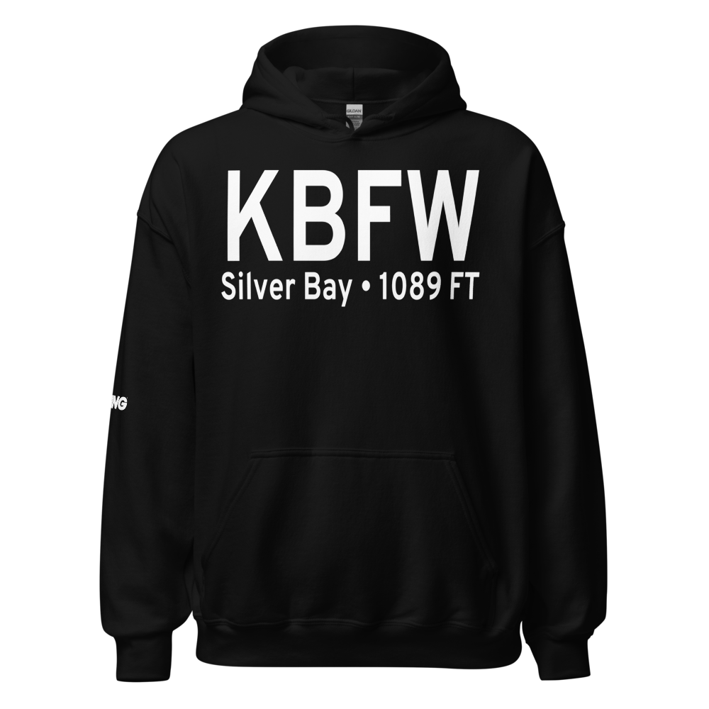 Silver Bay Municipal Airport (KBFW) ICAO Hoodie Sweatshirt 