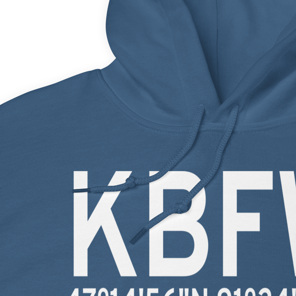 Silver Bay Municipal Airport (KBFW) ICAO Hoodie Sweatshirt 