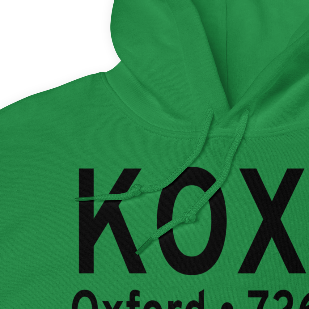 Waterbury Oxford Airport (KOXC) ICAO Hoodie Sweatshirt 