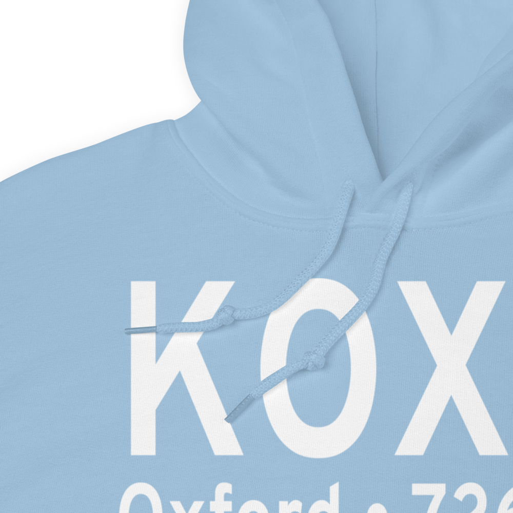 Waterbury Oxford Airport (KOXC) ICAO Hoodie Sweatshirt 