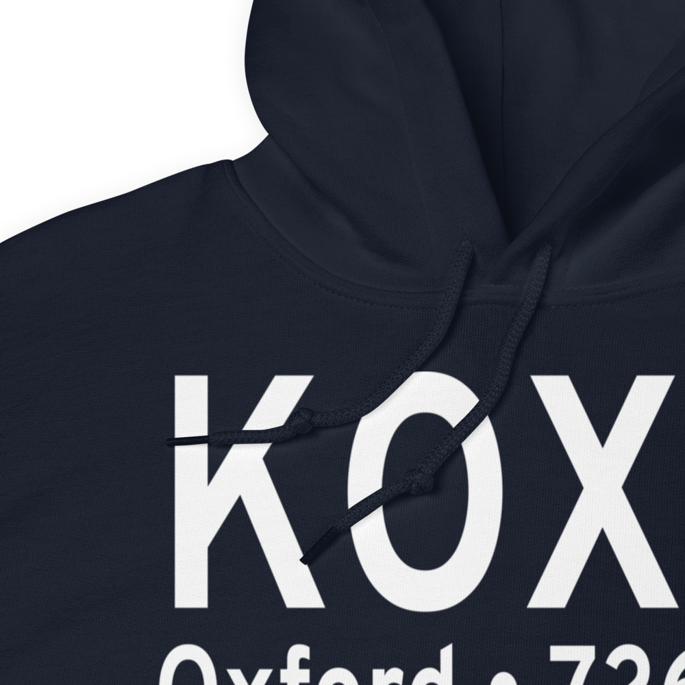 Waterbury Oxford Airport (KOXC) ICAO Hoodie Sweatshirt 