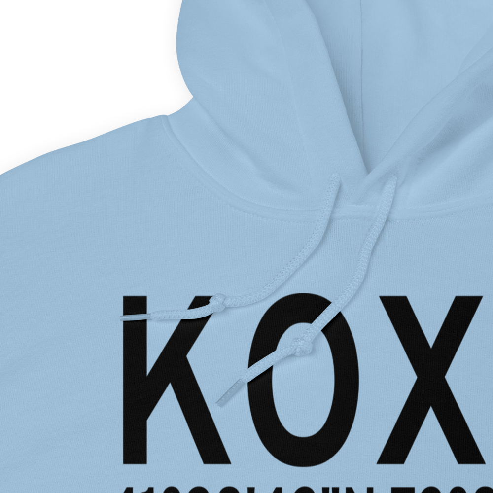 Waterbury Oxford Airport (KOXC) ICAO Hoodie Sweatshirt 