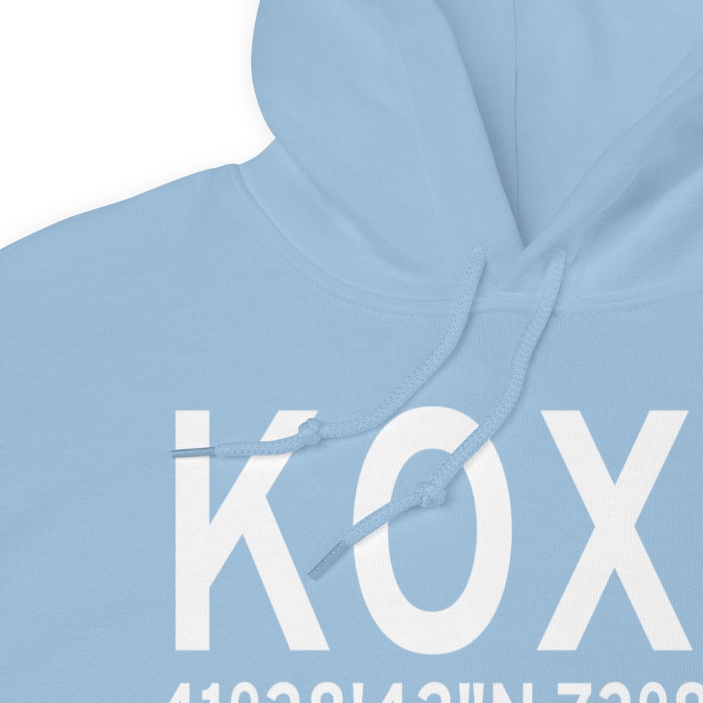 Waterbury Oxford Airport (KOXC) ICAO Hoodie Sweatshirt 