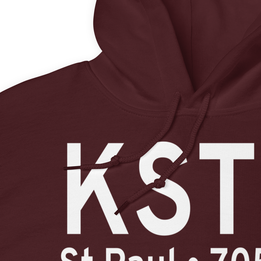 St Paul Downtown Holman Field (KSTP) ICAO Hoodie Sweatshirt 