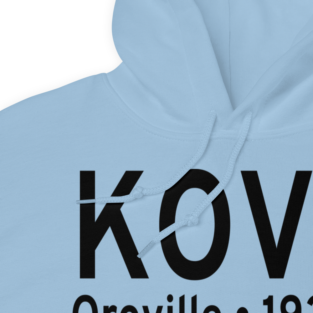 Oroville Municipal Airport (KOVE) ICAO Hoodie Sweatshirt 