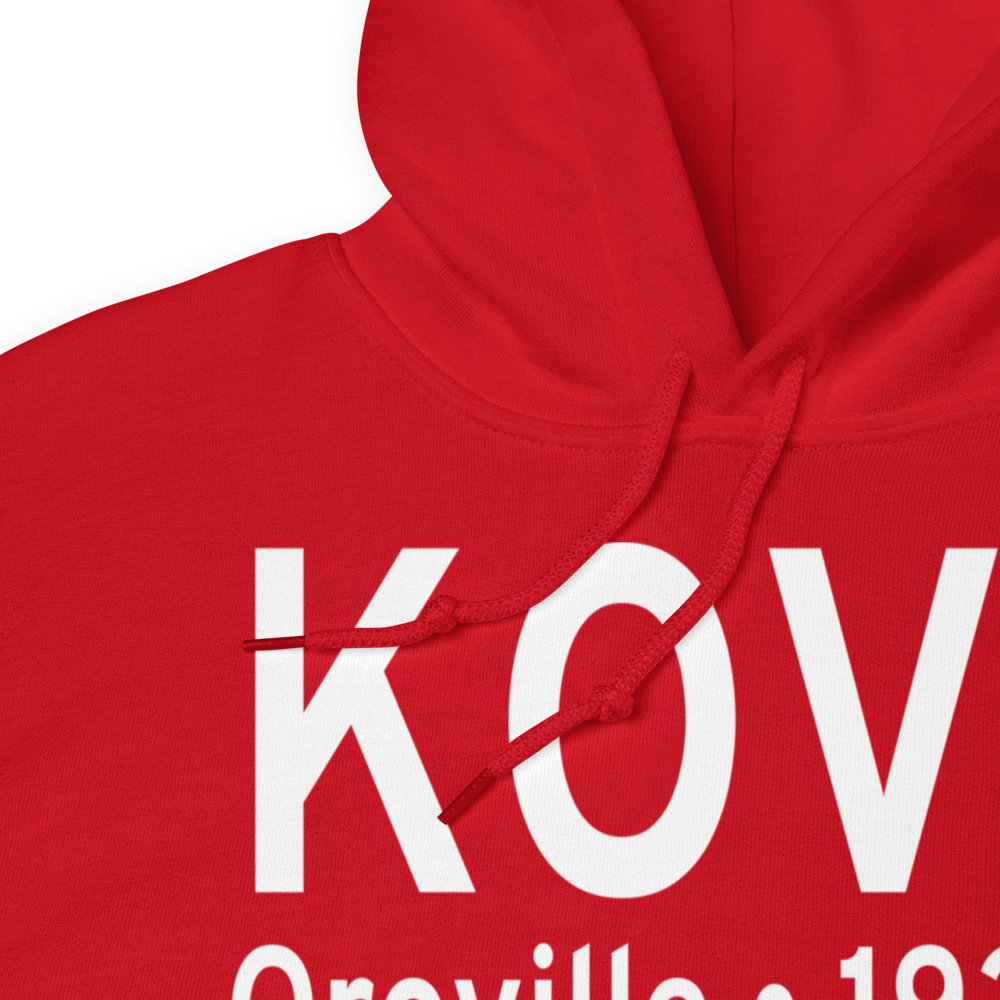 Oroville Municipal Airport (KOVE) ICAO Hoodie Sweatshirt 