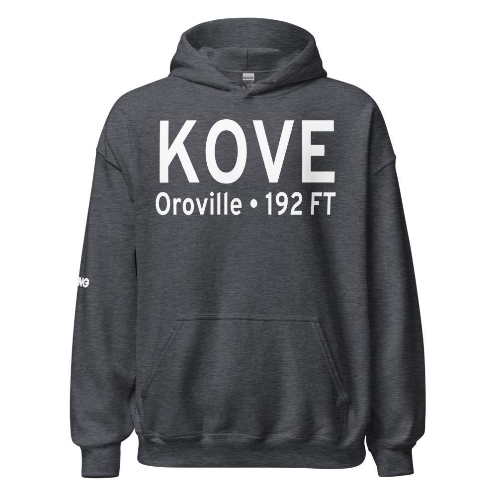 Oroville Municipal Airport (KOVE) ICAO Hoodie Sweatshirt 