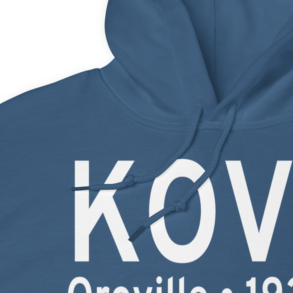 Oroville Municipal Airport (KOVE) ICAO Hoodie Sweatshirt 