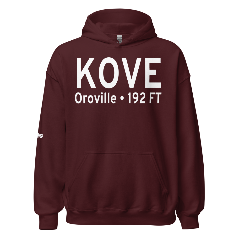 Oroville Municipal Airport (KOVE) ICAO Hoodie Sweatshirt 