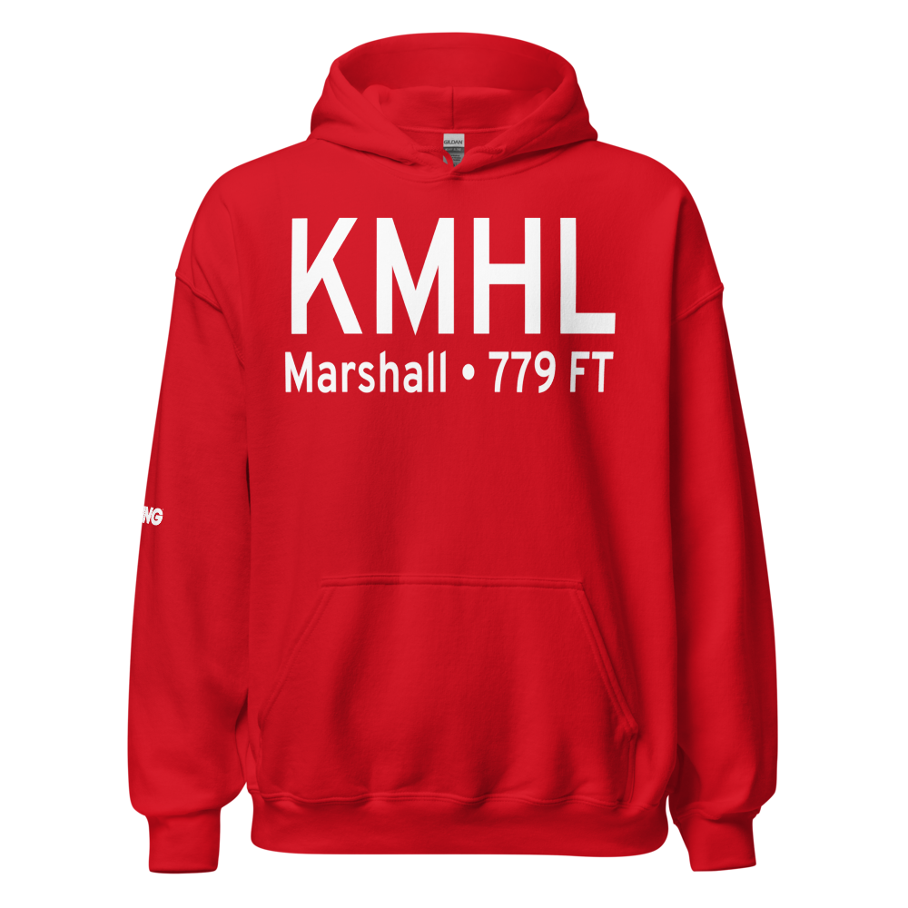 Marshall Memorial Municipal Airport (KMHL) ICAO Hoodie Sweatshirt 