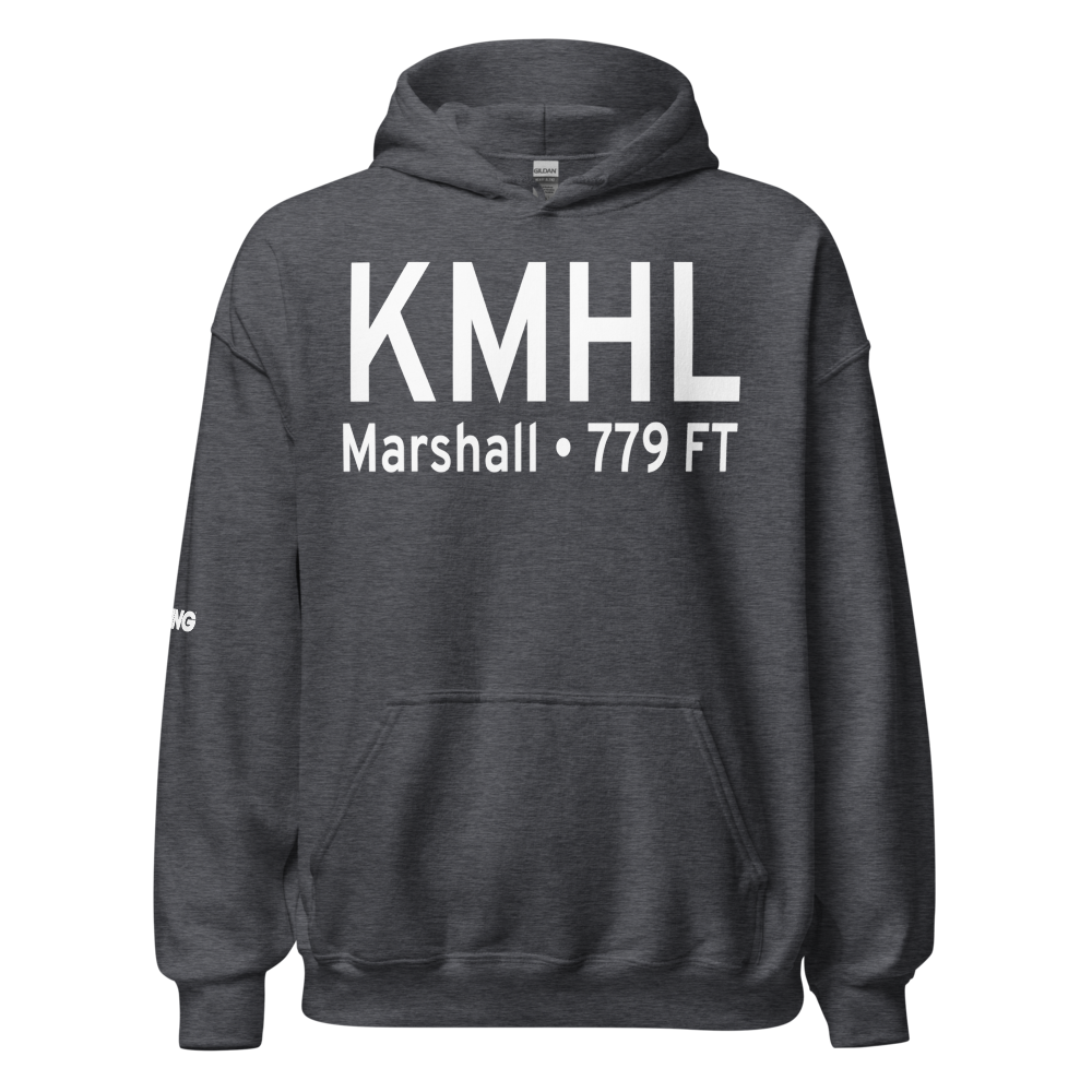 Marshall Memorial Municipal Airport (KMHL) ICAO Hoodie Sweatshirt 