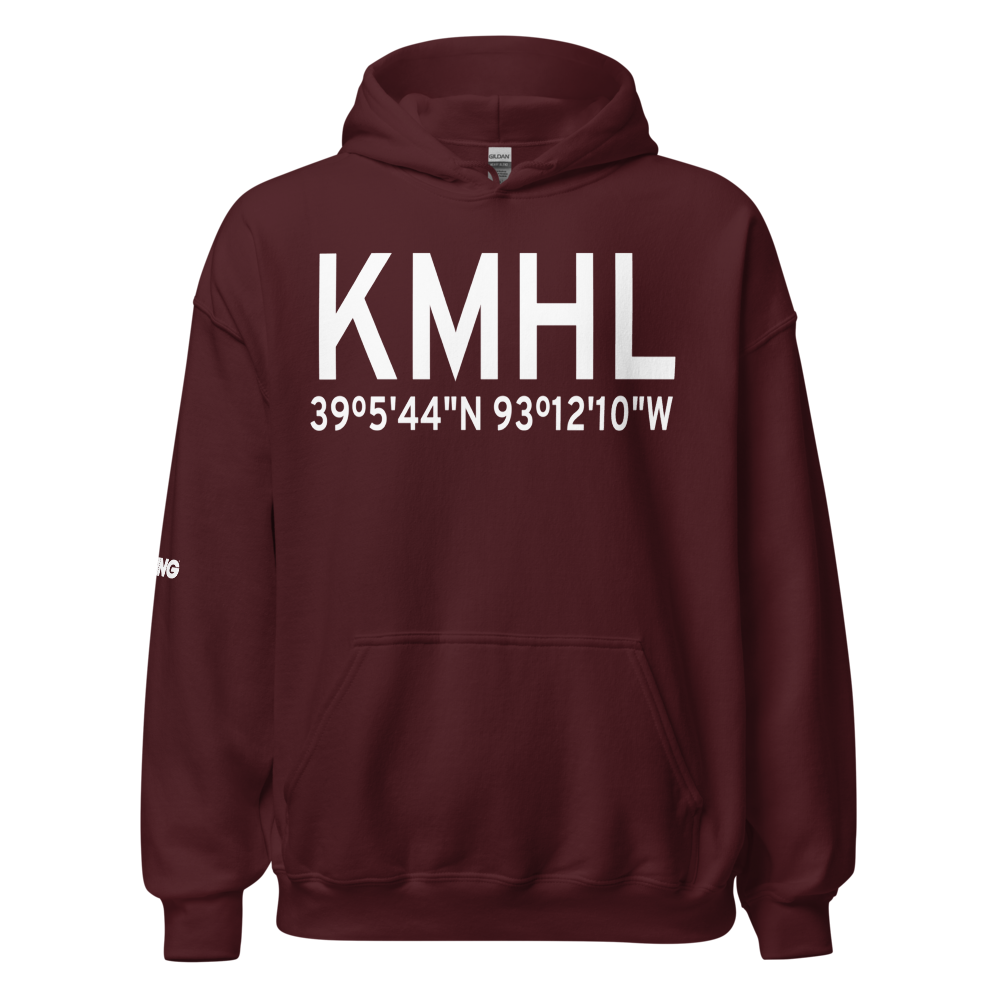 Marshall Memorial Municipal Airport (KMHL) ICAO Hoodie Sweatshirt 