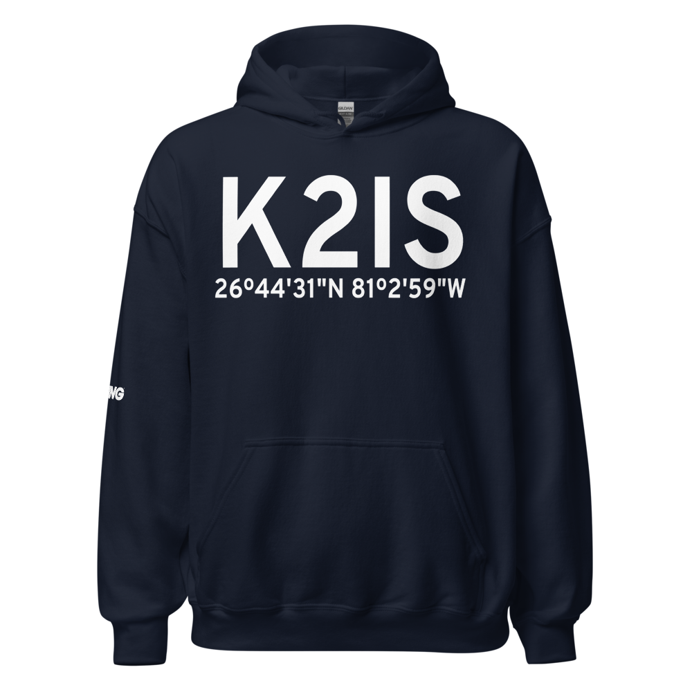 Airglades Airport (K2IS) ICAO Hoodie Sweatshirt 