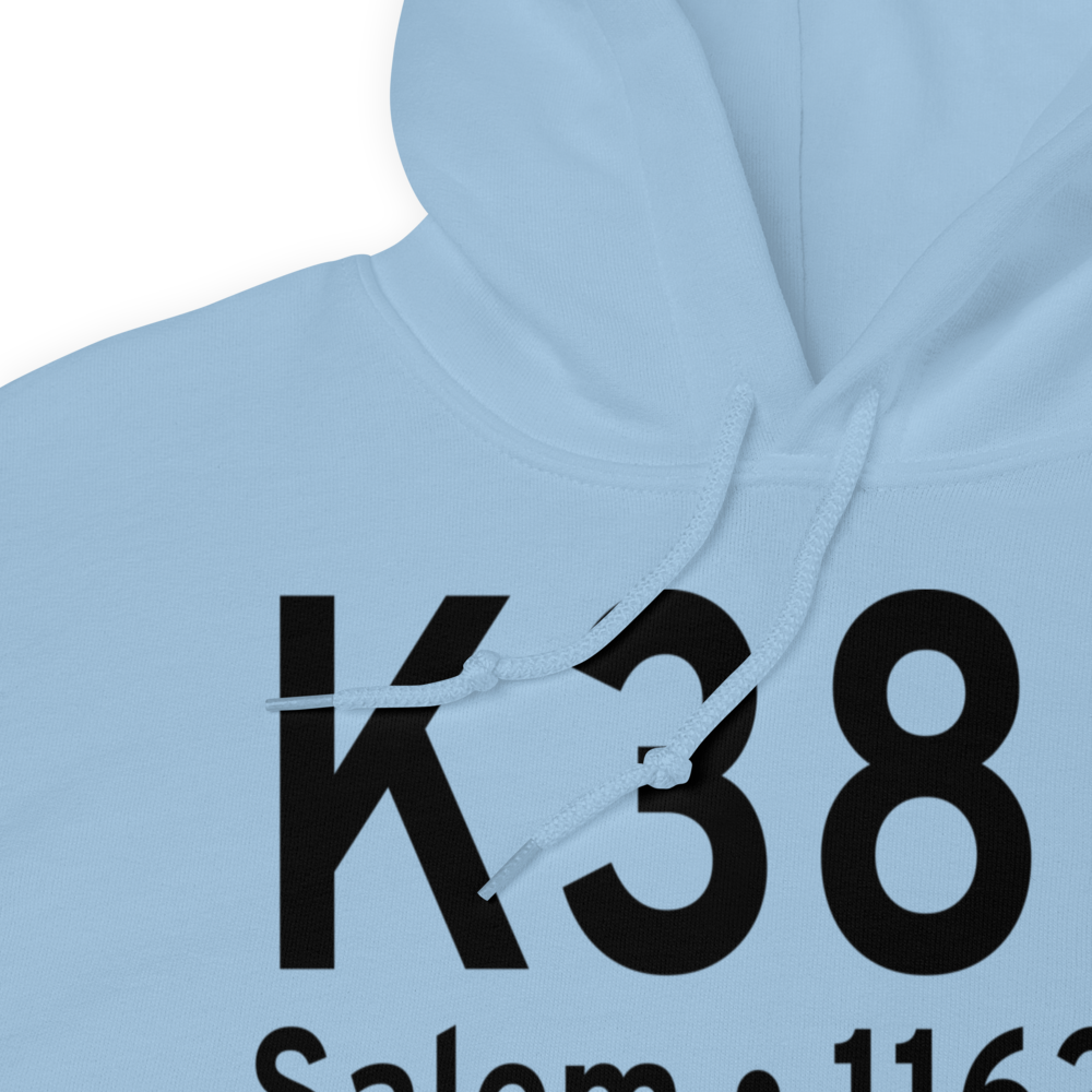 Salem Airpark Inc Airport (K38D) ICAO Hoodie Sweatshirt 