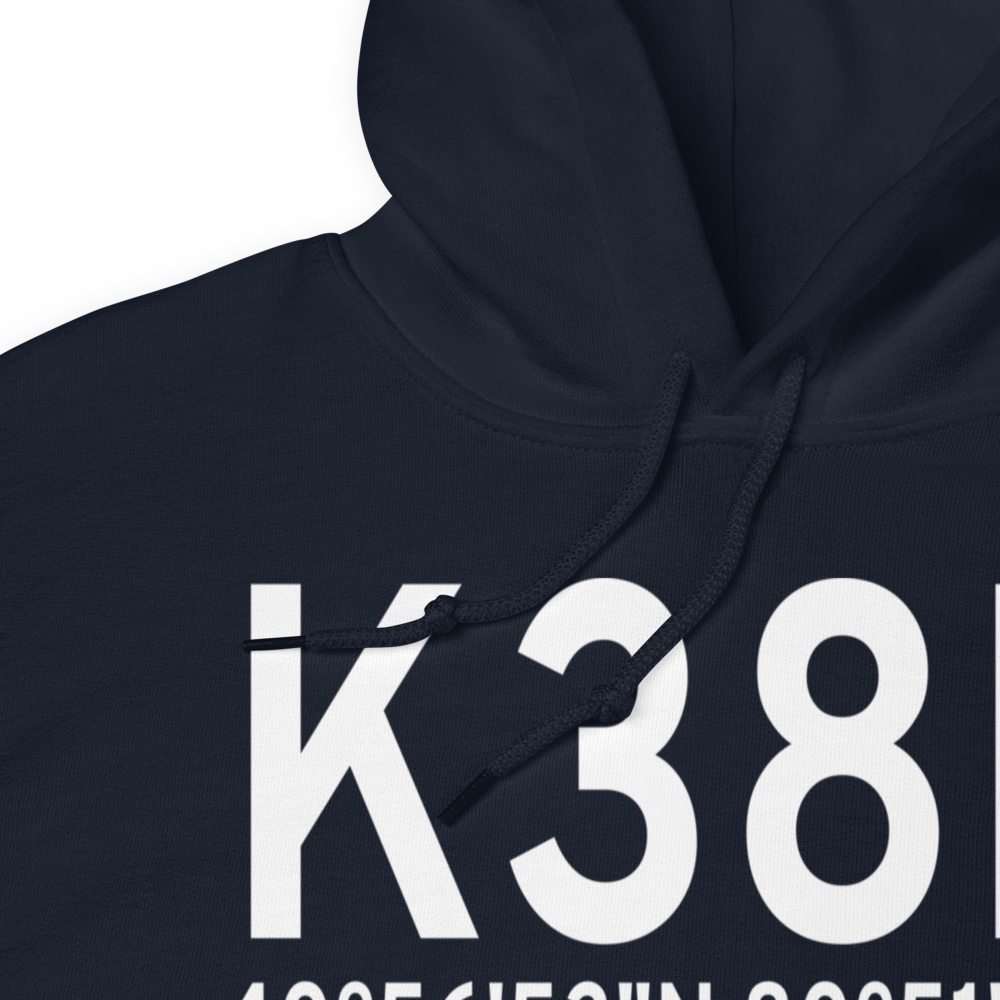 Salem Airpark Inc Airport (K38D) ICAO Hoodie Sweatshirt 