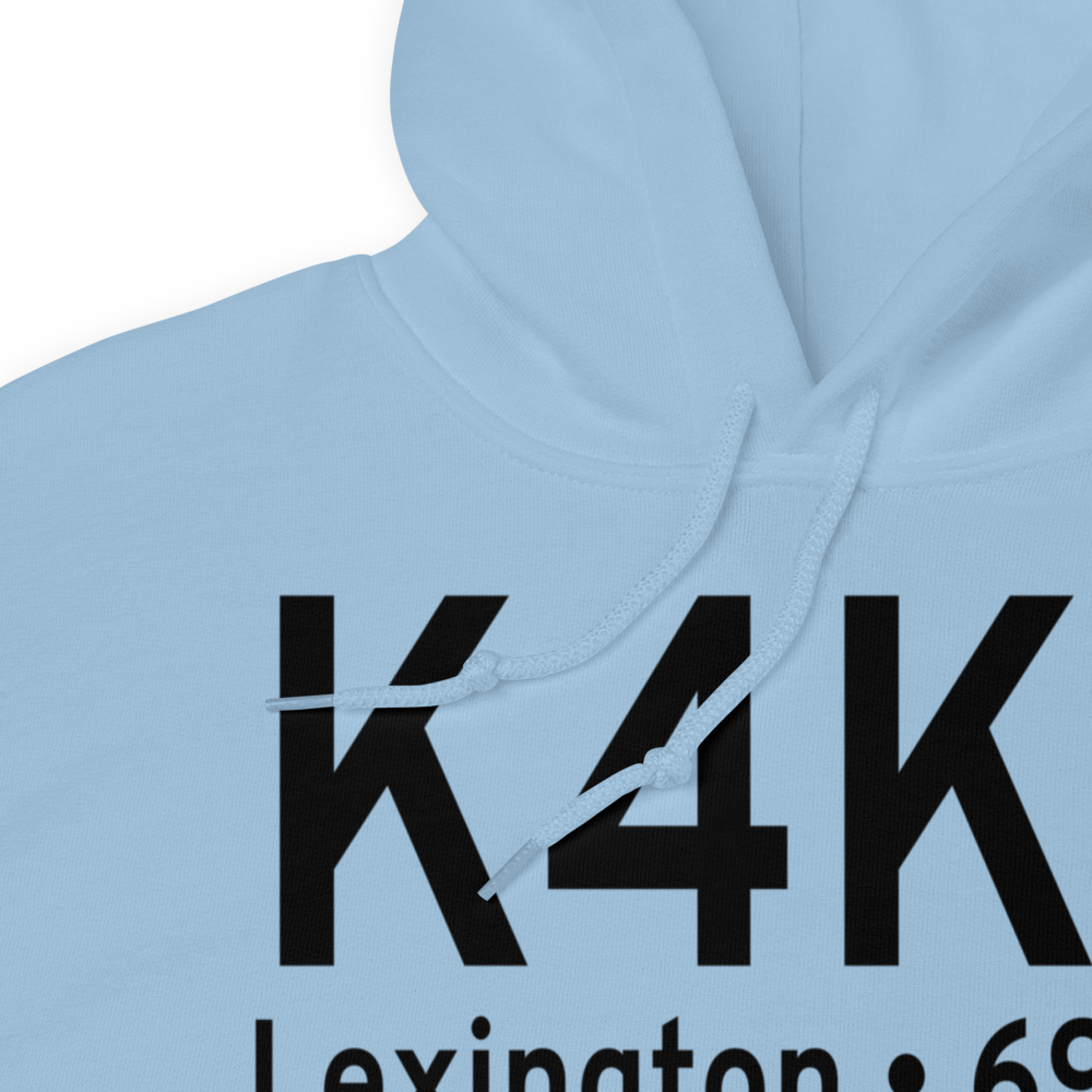 Lexington Municipal Airport (K4K3) ICAO Hoodie Sweatshirt 