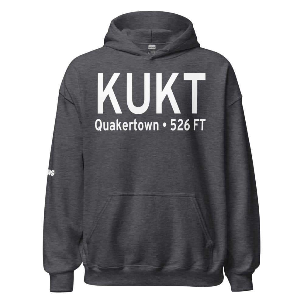 Quakertown Airport (KUKT) ICAO Hoodie Sweatshirt 