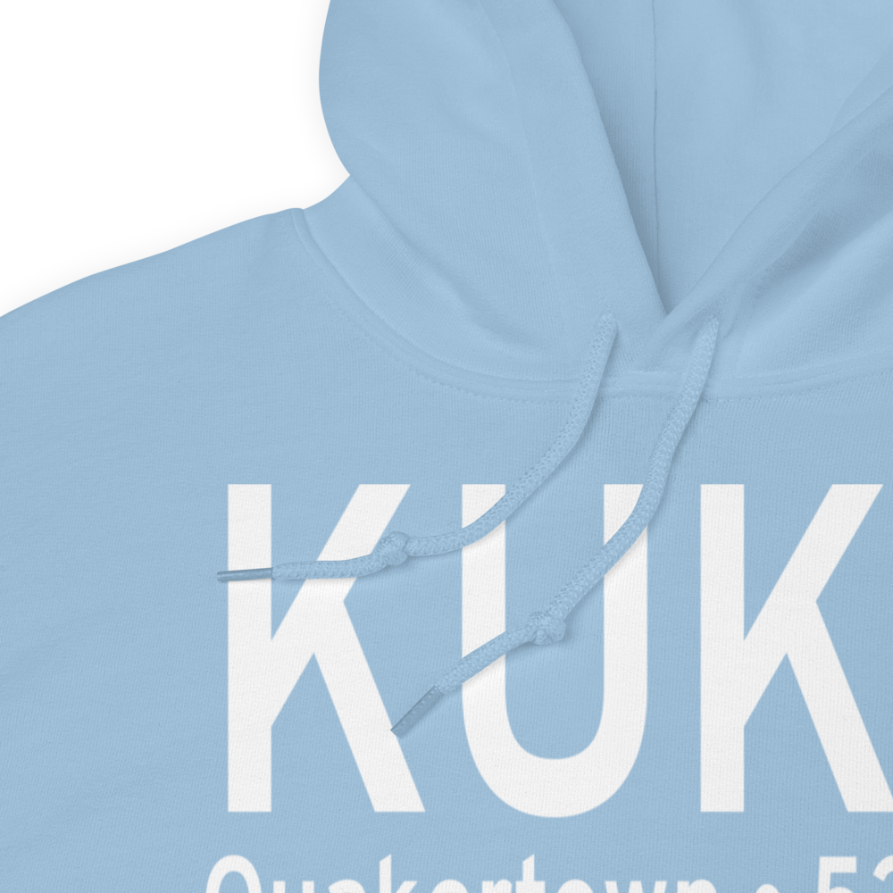 Quakertown Airport (KUKT) ICAO Hoodie Sweatshirt 