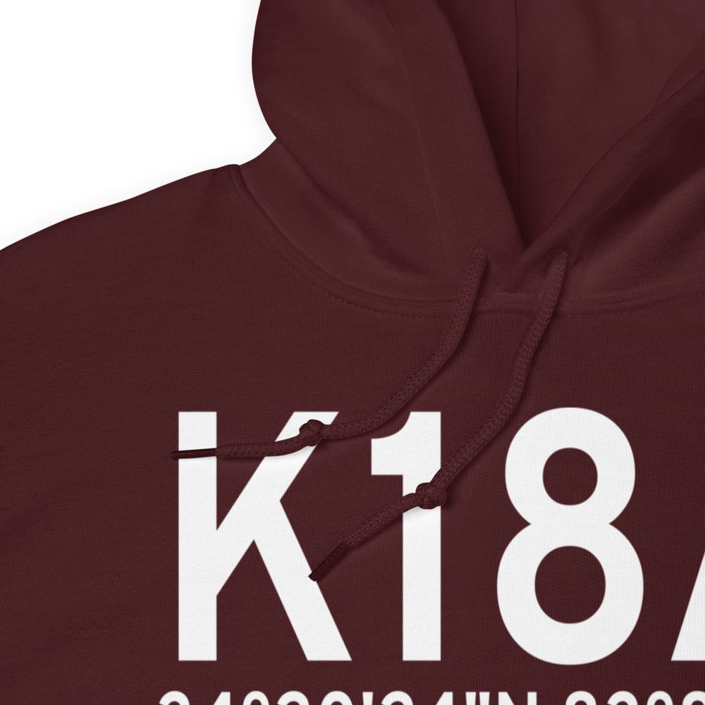 Franklin County Airport (K18A) ICAO Hoodie Sweatshirt 