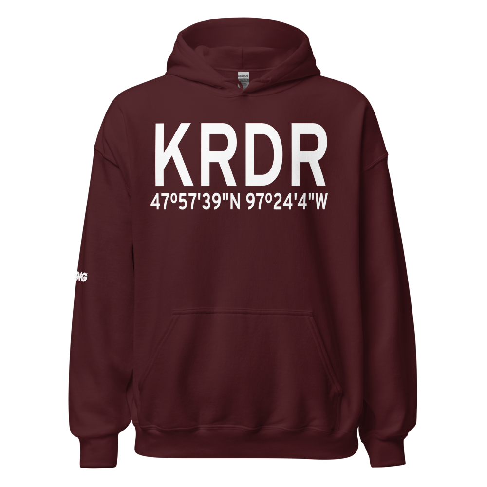 Grand Forks Air Force Base (KRDR) ICAO Hoodie Sweatshirt 